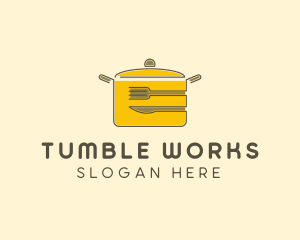 Kitchen Pot Utensil logo design