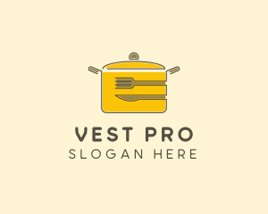 Kitchen Pot Utensil logo design