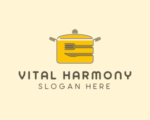 Kitchen Pot Utensil logo design