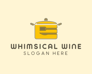 Kitchen Pot Utensil logo design