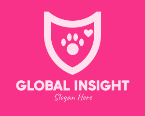 Pink Pet Care Shield logo