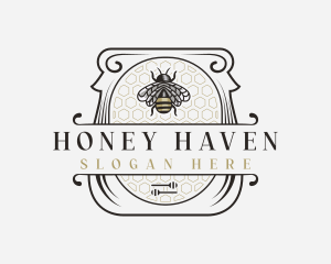 Honey Jar Bee logo design