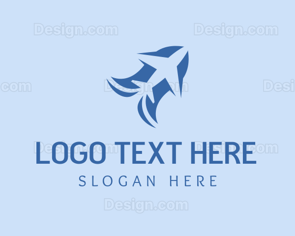 Airplane Travel Tourism Logo