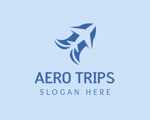 Airplane Travel Tourism logo design