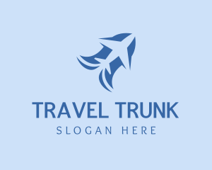 Airplane Travel Tourism logo design