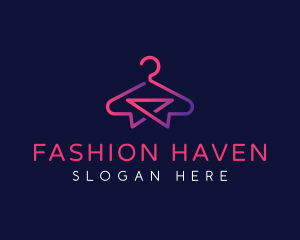 Fashion Clothing Hanger logo design