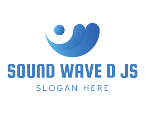 Professional Blue Wave logo design