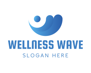 Professional Blue Wave logo design