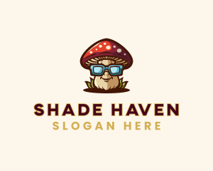 Sunglasses Organic Mushroom logo design