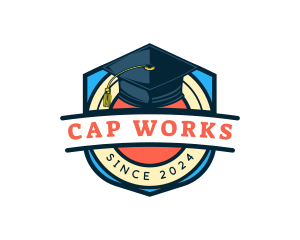 Graduation Cap Education School logo design