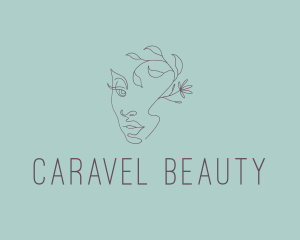 Modern Beauty Female Face  logo design