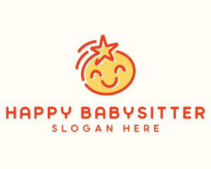 Happy Star Face logo design