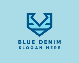 Blue Diamond Shield logo design