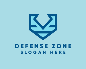 Blue Diamond Shield logo design