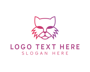 Feline Cat Animal logo design