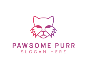 Feline Cat Pet logo design