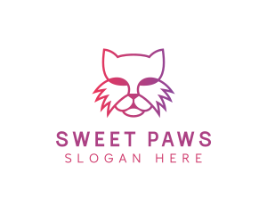 Feline Cat Animal logo design
