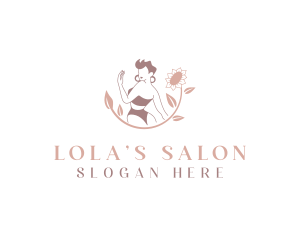 Waxing Salon Woman logo design