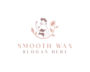 Waxing Salon Woman logo design