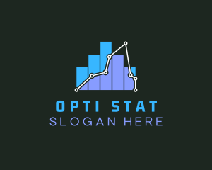 Marketing Graph Statistics logo design