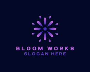 Creative Flower Bloom logo design