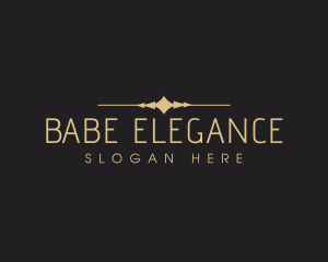 Elegant Deluxe Wordmark logo design