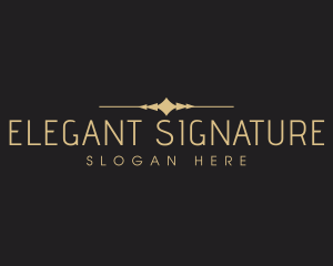 Elegant Deluxe Wordmark logo design