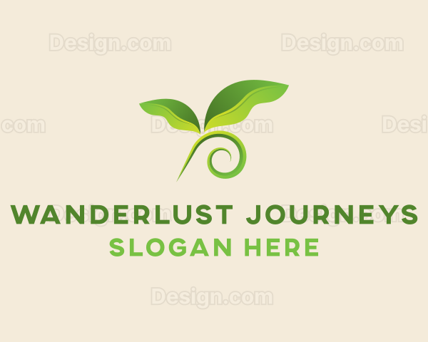 Natural Botanical Leaves Logo