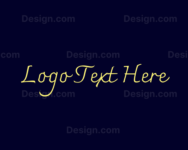 Elegant Script Business Logo