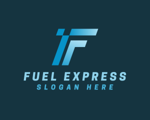 Express Logistics Letter F logo design