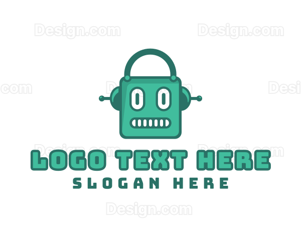 Robot Cyborg Machine Logo