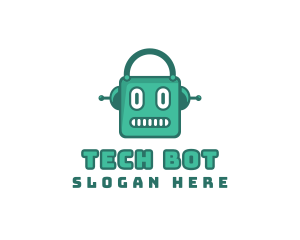 Robot Cyborg Machine logo design