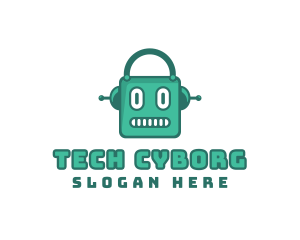 Robot Cyborg Machine logo design