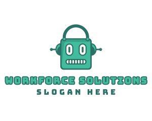 Robot Cyborg Machine logo design