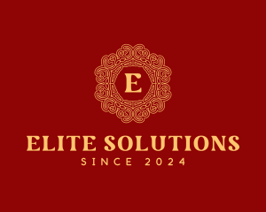 Golden Oriental Embellishment Logo