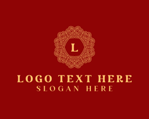 Golden Oriental Embellishment Logo