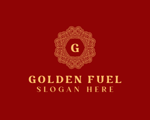 Golden Oriental Embellishment logo design