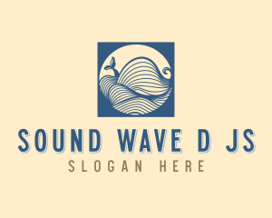 Whale Wave Resort logo design