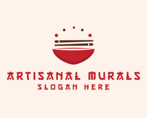 Asian Food Bowl Restaurant logo design