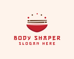 Asian Food Bowl Restaurant logo design