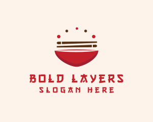 Asian Food Bowl Restaurant logo design