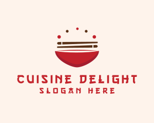 Asian Food Bowl Restaurant logo design