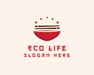 Asian Food Bowl Restaurant logo design