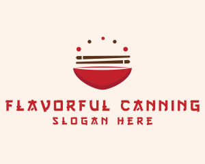 Asian Food Bowl Restaurant logo design