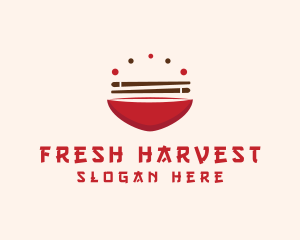 Asian Food Bowl Restaurant logo design