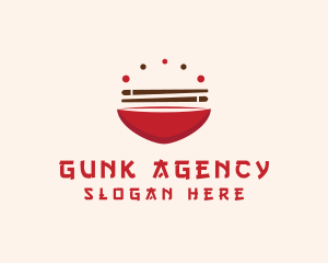 Asian Food Bowl Restaurant logo design