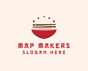 Asian Food Bowl Restaurant logo design