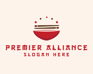 Asian Food Bowl Restaurant logo design