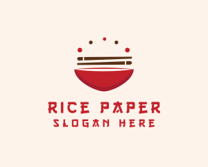 Asian Food Bowl Restaurant logo design