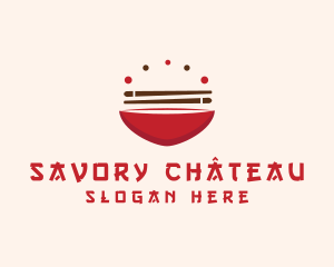 Asian Food Bowl Restaurant logo design